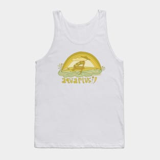 aquarius surfy zodiac // retro surf art by surfy birdy Tank Top